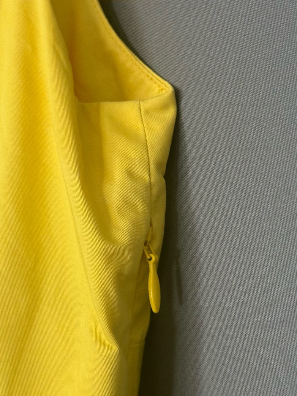 Everlane A-Line Butter Yellow Open Back Sleeveless Cotton Midi Dress Size 4 - Picture 4 of 14